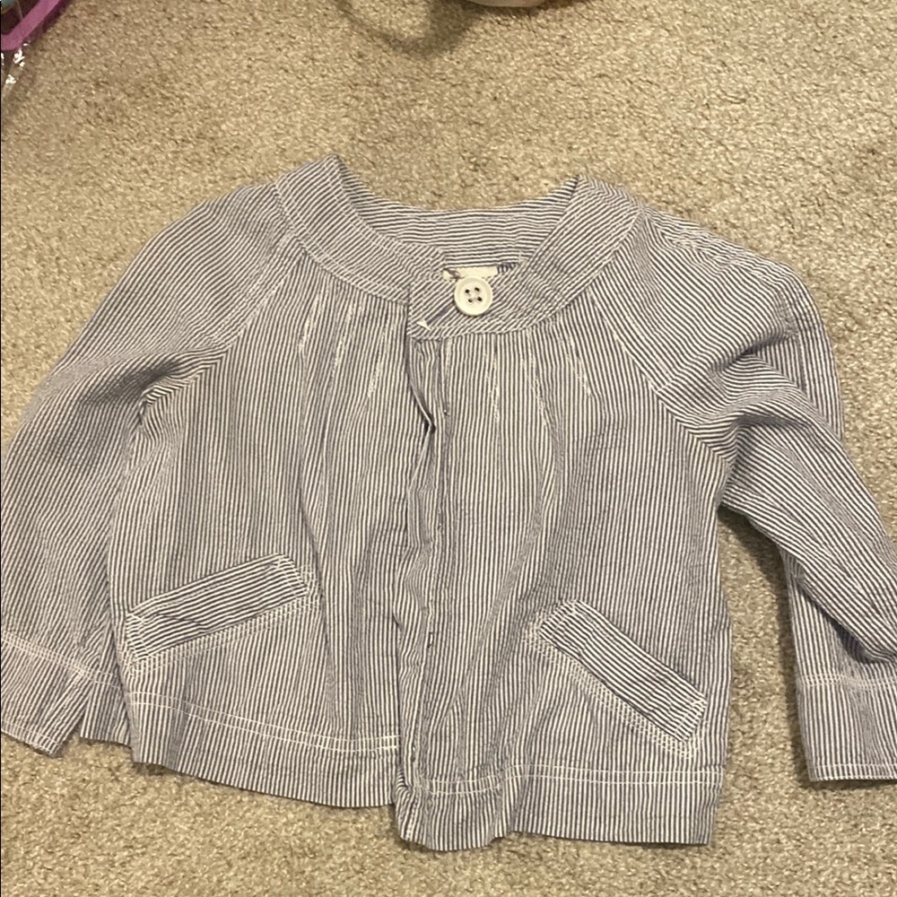 LOFT Blue and White Jacket